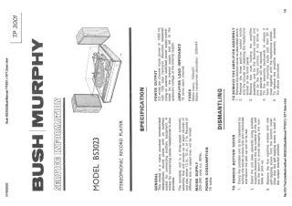 Bush-BS3023(BushManual-TP3001)-1977.Gram preview