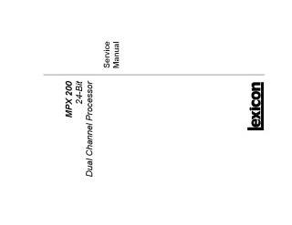 Lexicon-MPX200-2001.Effects preview