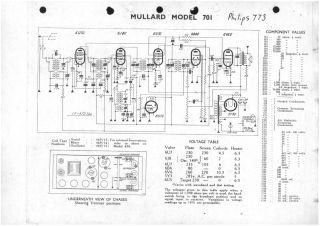 Philips-773(Mullard-701).Radio preview