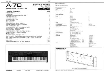 Roland-A70-1997.Keyboard preview