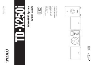 Teac-TDX250i.OwnersManual.NoCCT.HiFi preview